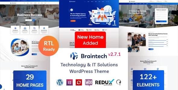 Braintech – Technology & IT Solutions WordPress Theme